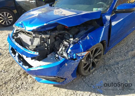 2019 Honda Civic Sport из США, поврежденный, VIN 2HGFC2F8XKH560201